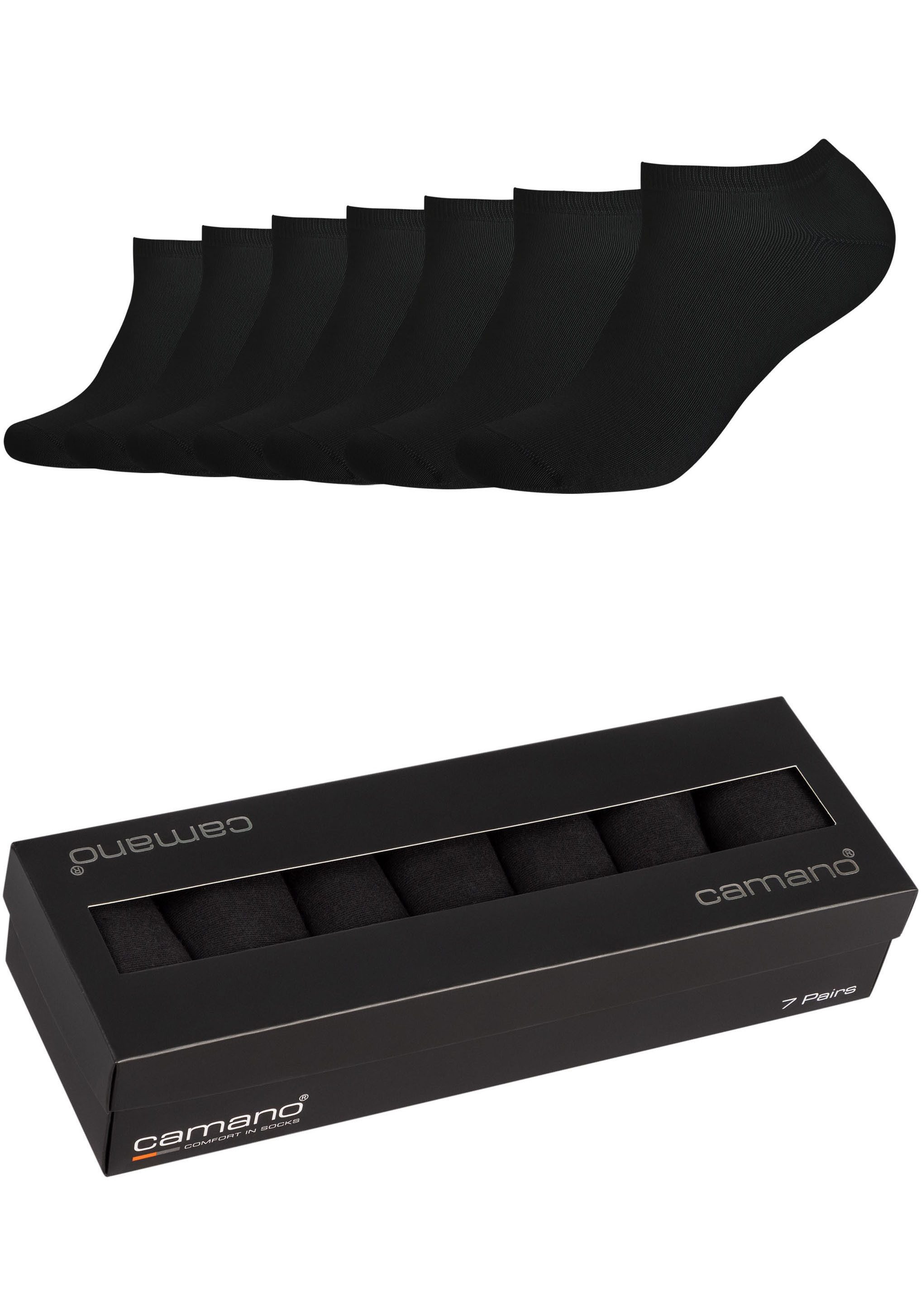 Camano Sneakersocken "comfort", (7 Paar), mit flachen Nähten günstig online kaufen