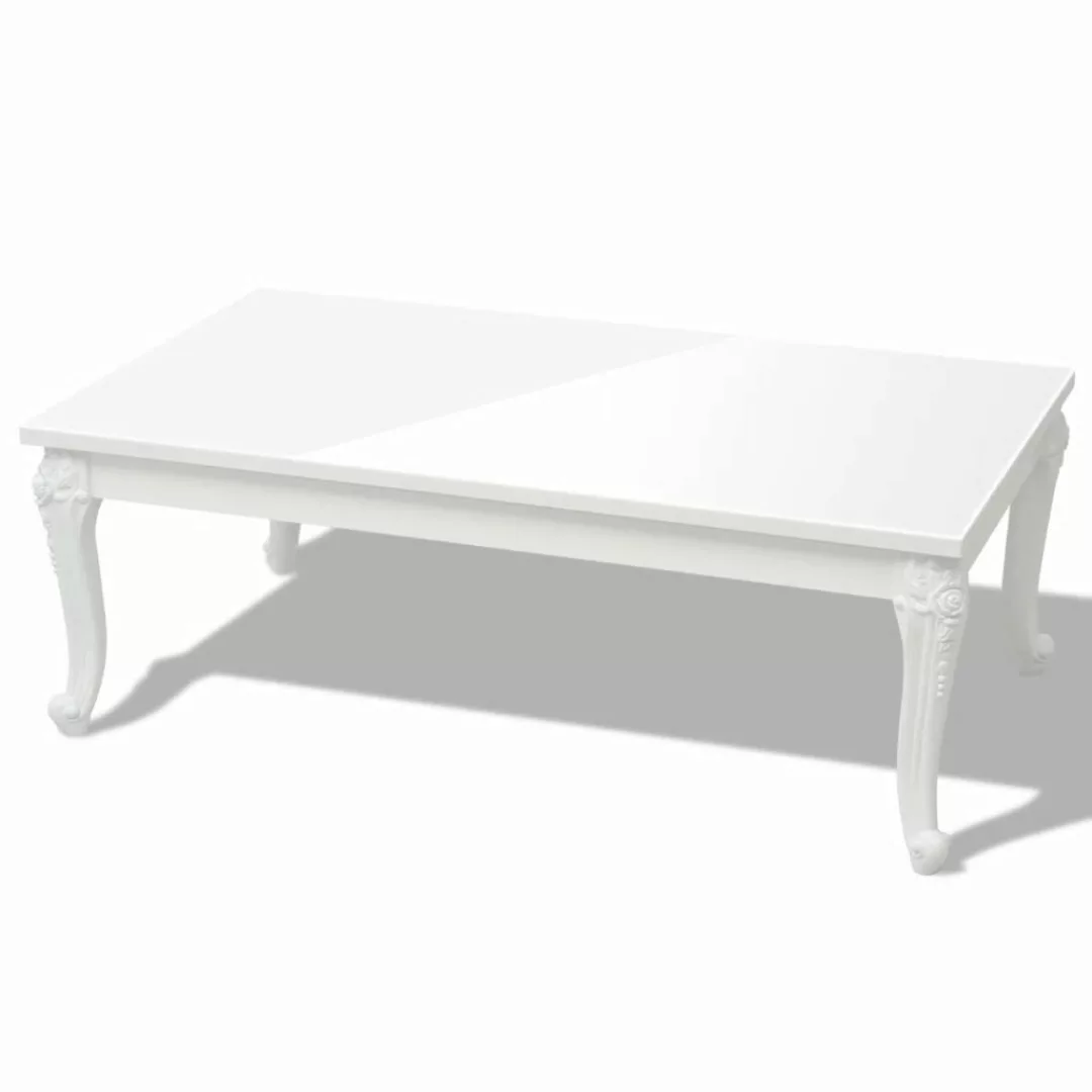 Couchtisch 115ã65ã42 Cm Hochglanz-weiß günstig online kaufen