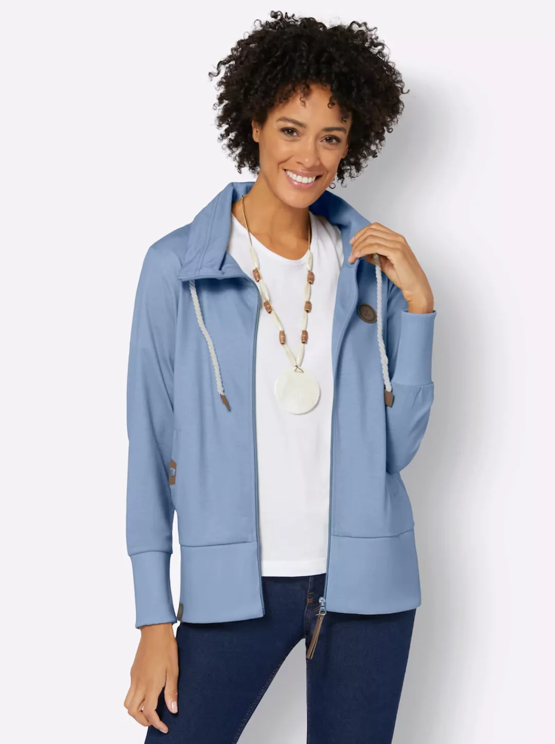 Casual Looks Shirtjacke "Sweatjacke" günstig online kaufen