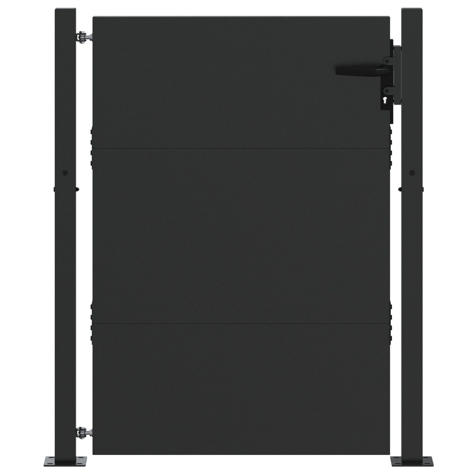 vidaXL Gartentor Gartentor Schwarz 105 x günstig online kaufen