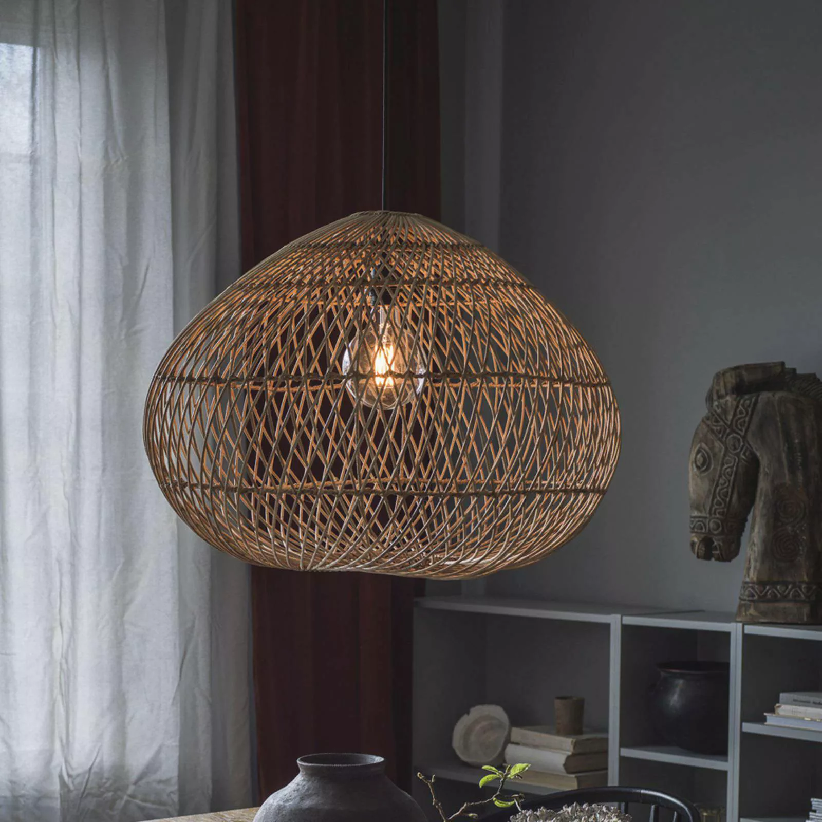 PR Home Karen Pendellampe Rattanschirm Ø 50 cm günstig online kaufen