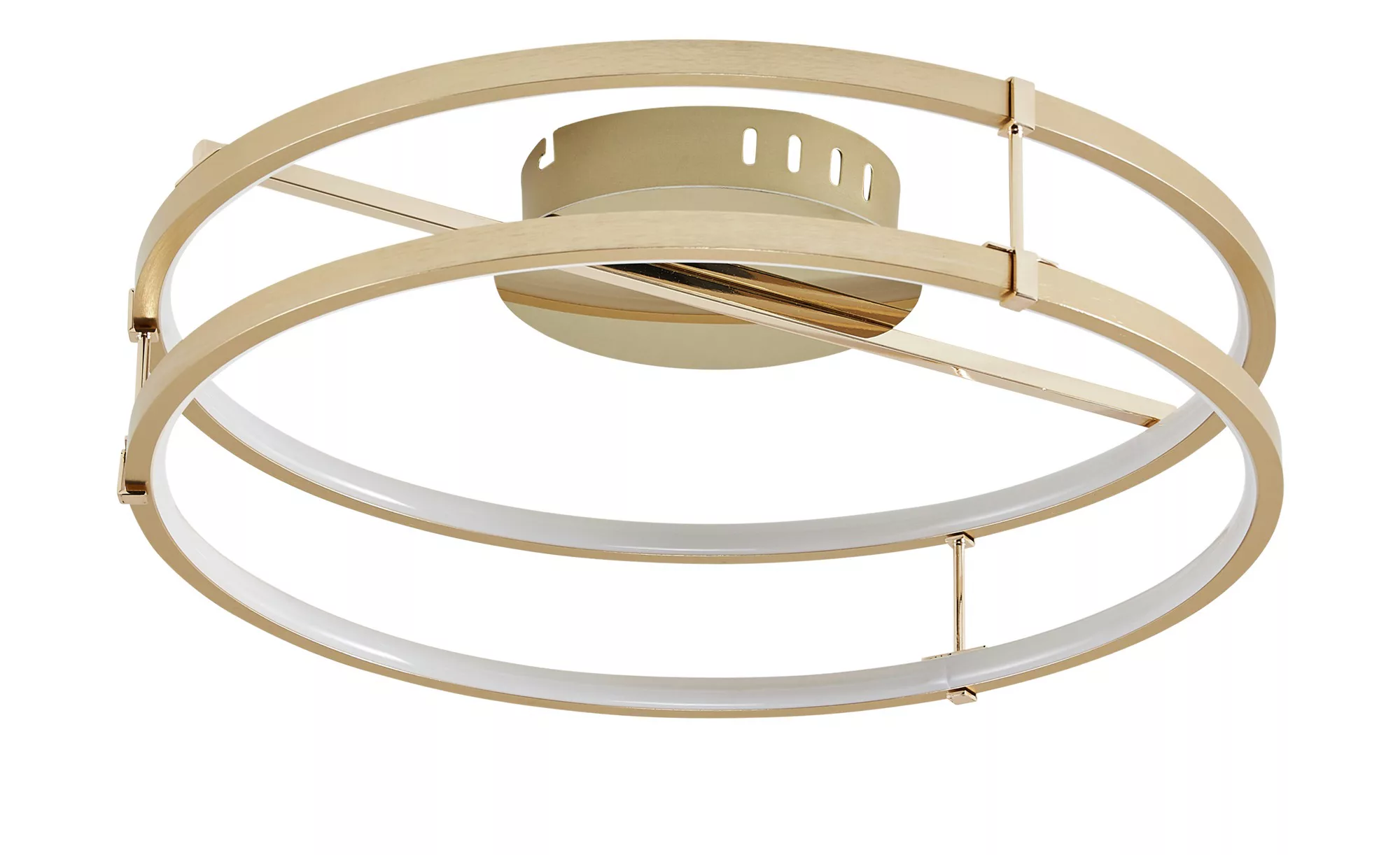 Meisterleuchten LED-Deckenleuchte   ¦ gold ¦ Maße (cm): H: 13,5  Ø: 45 Lamp günstig online kaufen