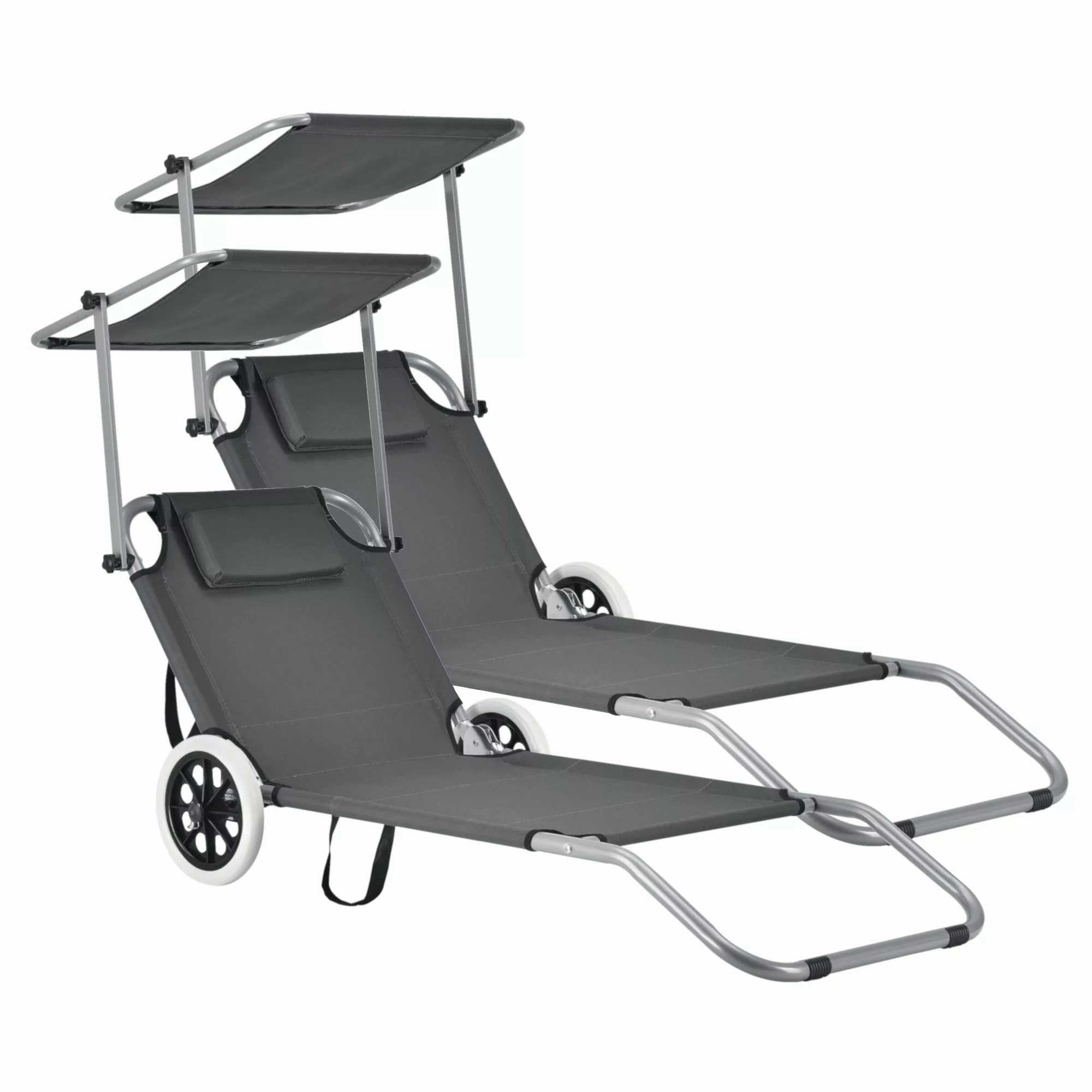casa.pro Gartenliege, Set, 2er, »Falun« Sonnenliege günstig online kaufen