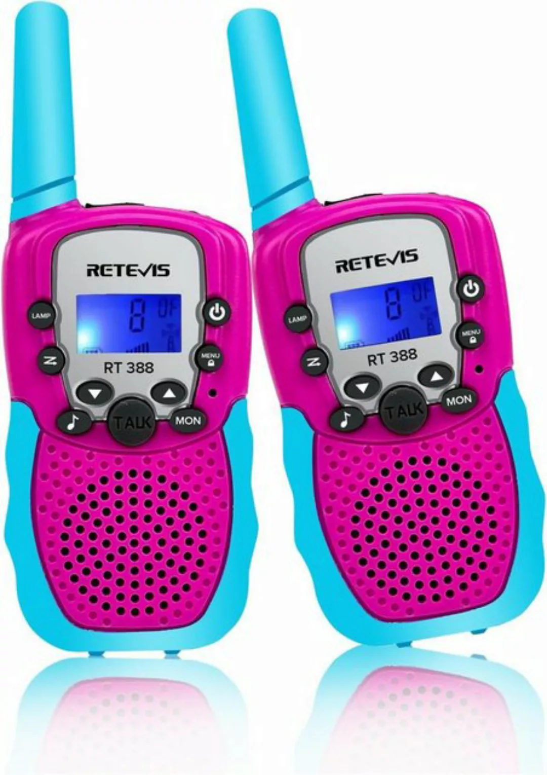 Retevis Walkie Talkie Kinder RT388 Funkgeräte PMR446,VOX,10 Ruftöne, LCD Di günstig online kaufen