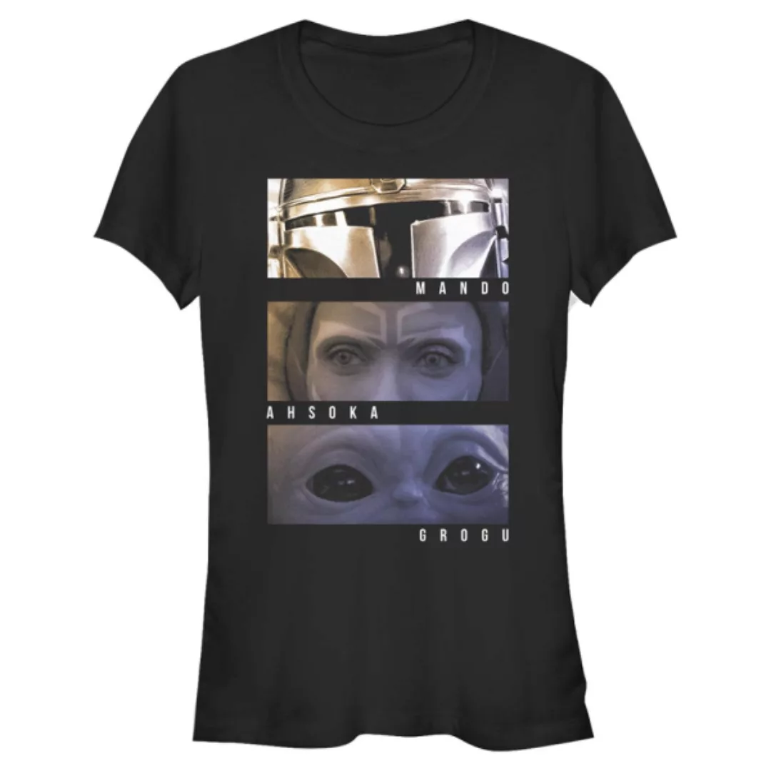 Star Wars - The Mandalorian - Gruppe Character Eyes - Frauen T-Shirt günstig online kaufen