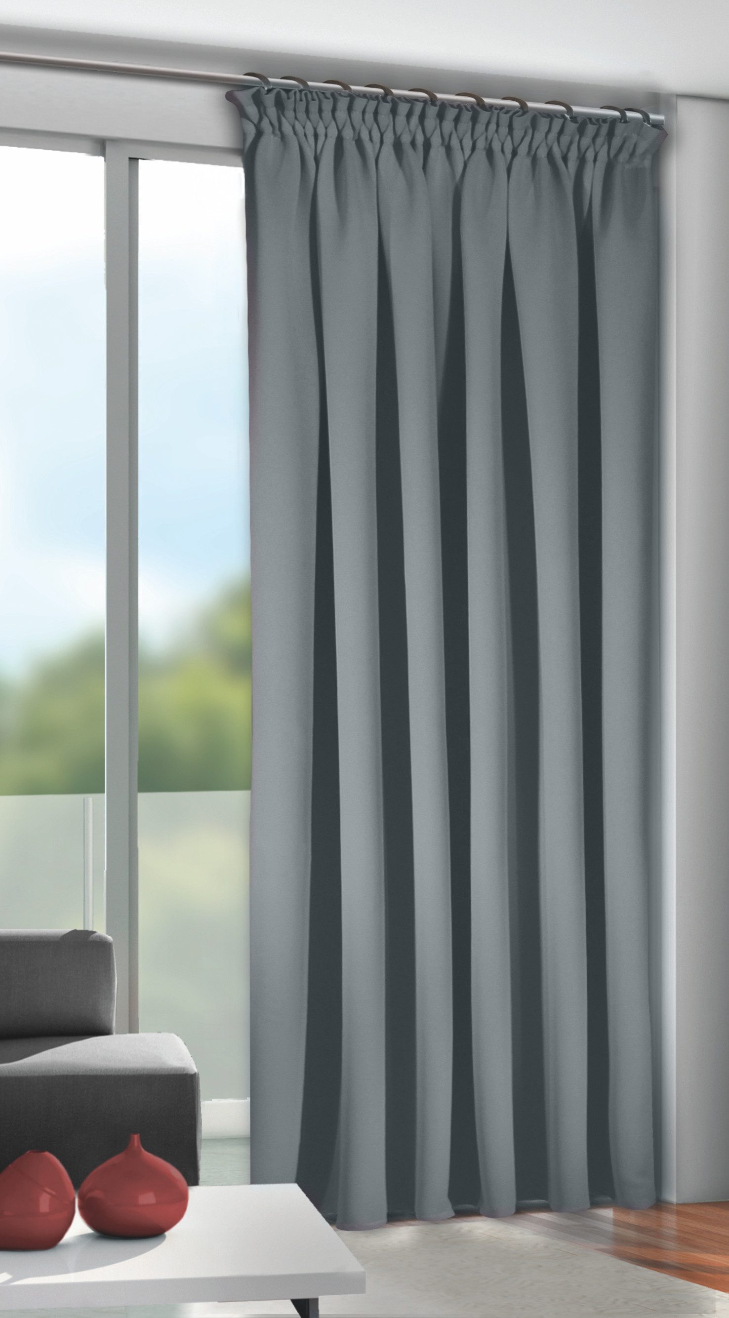 HOMING Vorhang Bernd, Durchzuglöcher (1 St), günstig online kaufen