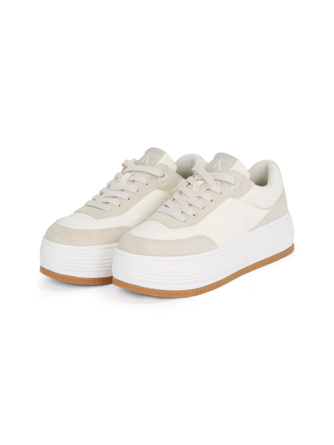 Calvin Klein Jeans Plateausneaker "BOLD FLATF LOW LACE TUMB LTH", Schnürsch günstig online kaufen