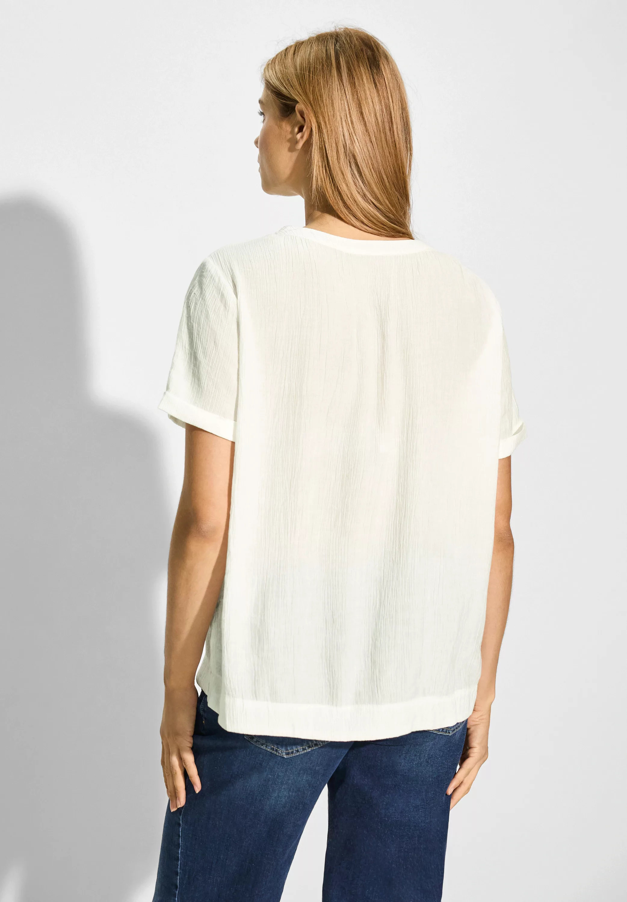 Cecil Klassische Bluse Solid Structure Blouse günstig online kaufen