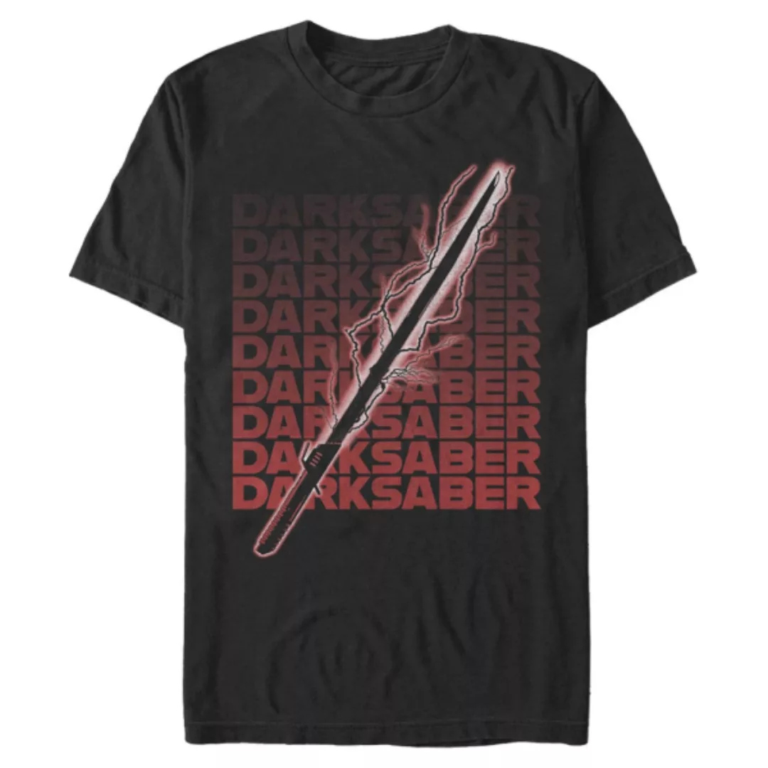 Star Wars - The Mandalorian - Gruppe Darksaber Text - Männer T-Shirt günstig online kaufen