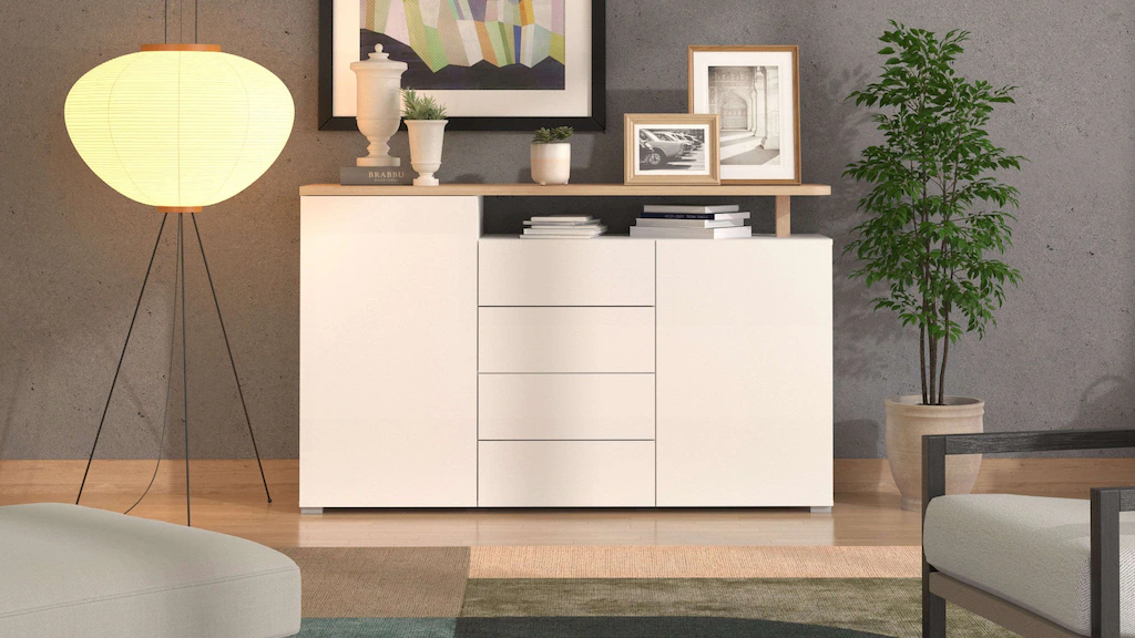INOSIGN Sideboard "Aterno Kommode, Anrichte", Breite 154 cm, mit Push-to-Op günstig online kaufen