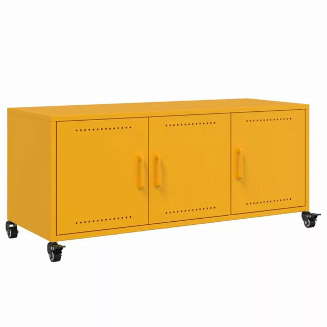 vidaXL TV-Schrank TV-Schrank Senfgelb 100,5x39x43,5 cm Kaltgewalzter Stahl günstig online kaufen