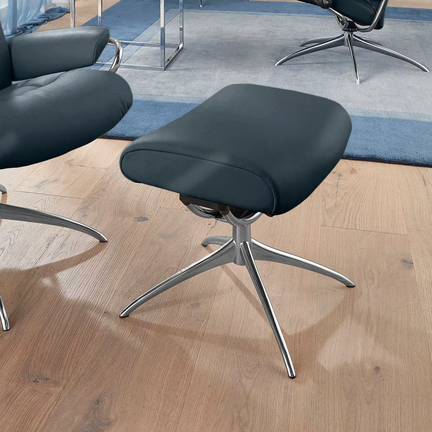 Stressless® Fußhocker »London«, mit Star Base, Gestell Chrom günstig online kaufen