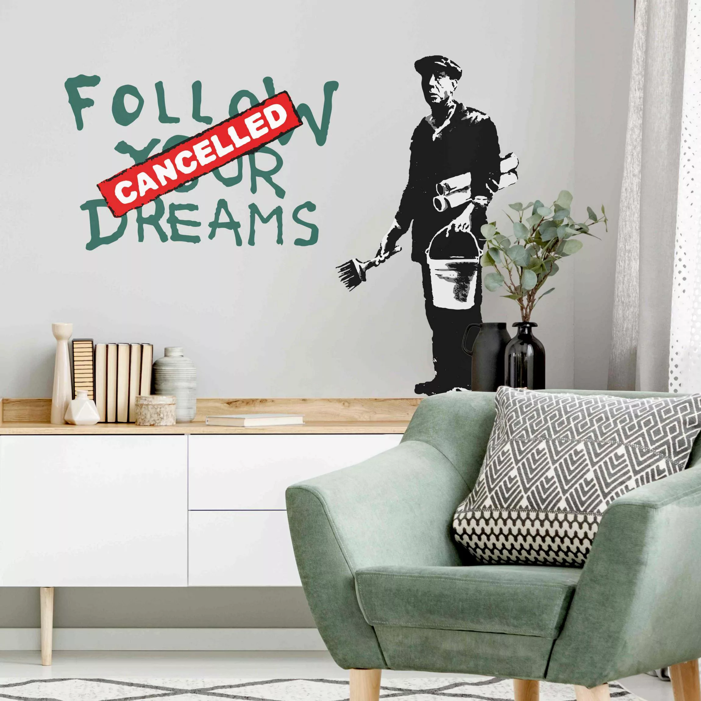 Wandtattoo Follow Your Dreams - Brandalised ft. Graffiti by Banksy günstig online kaufen