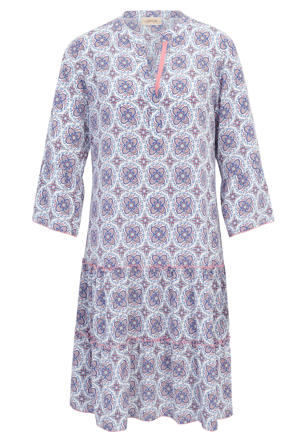 Cartoon Druckkleid "Cartoon Damen Sommerkleid Casual-Kleid mit Stufen", Dru günstig online kaufen