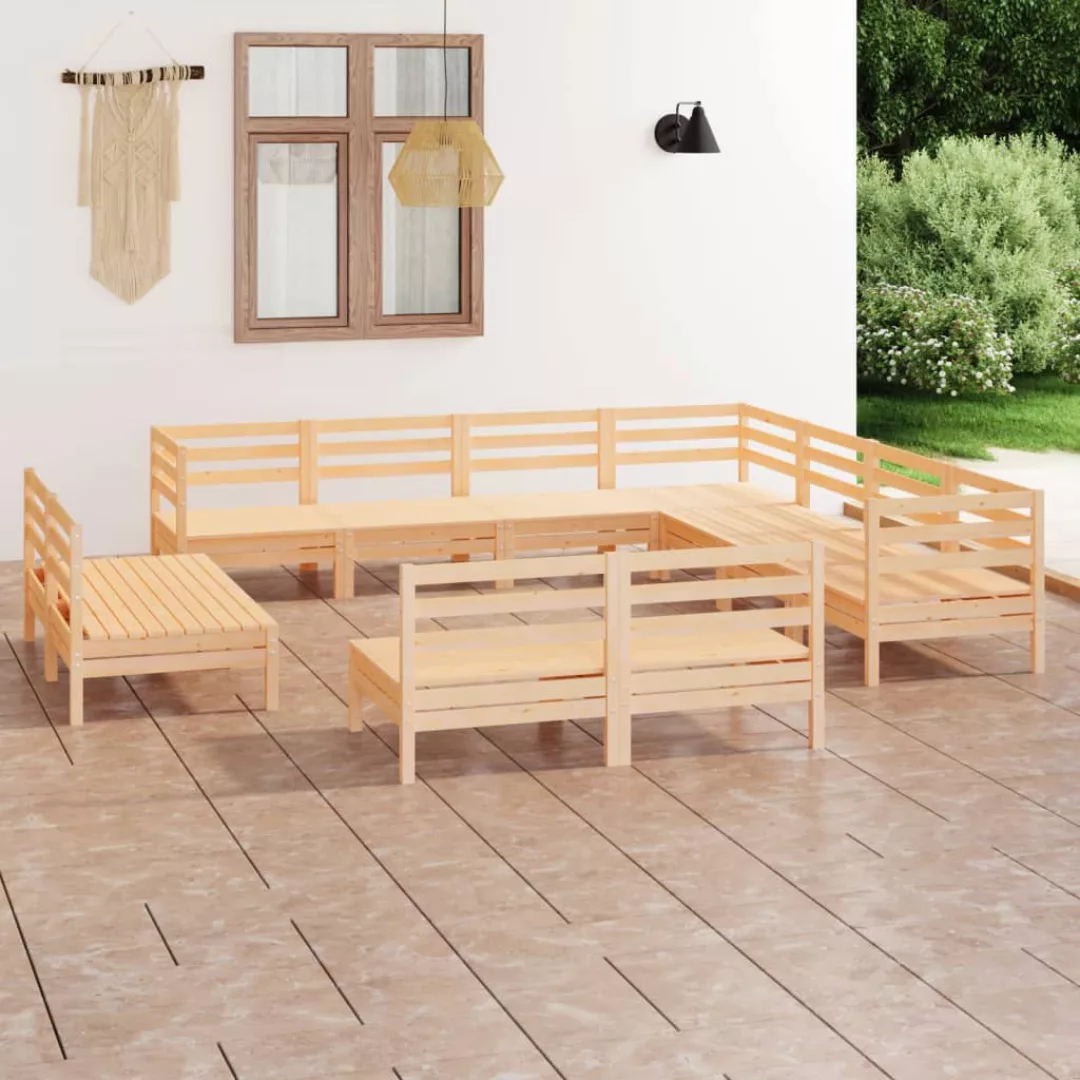 11-tlg. Garten-lounge-set Massivholz Kiefer günstig online kaufen