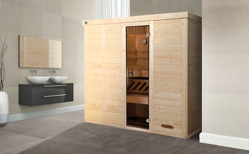 Weka Design-Sauna Kemi 5, Glastür günstig online kaufen