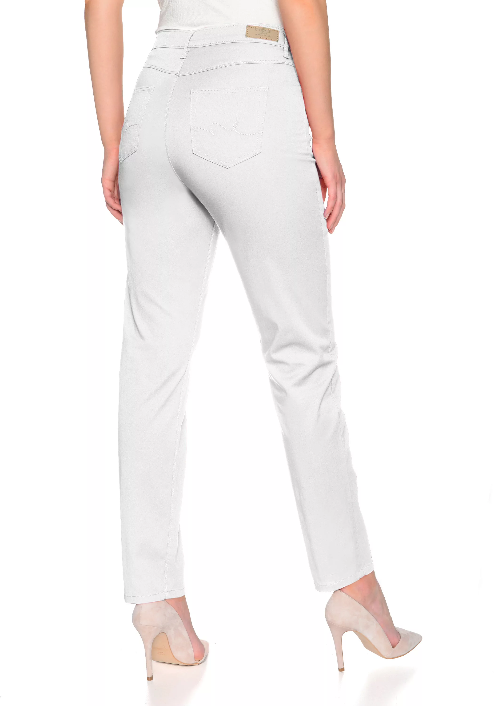 STOOKER WOMEN 5-Pocket-Jeans "Nizza Twill Tapered Fit", Casual Clean Wash T günstig online kaufen