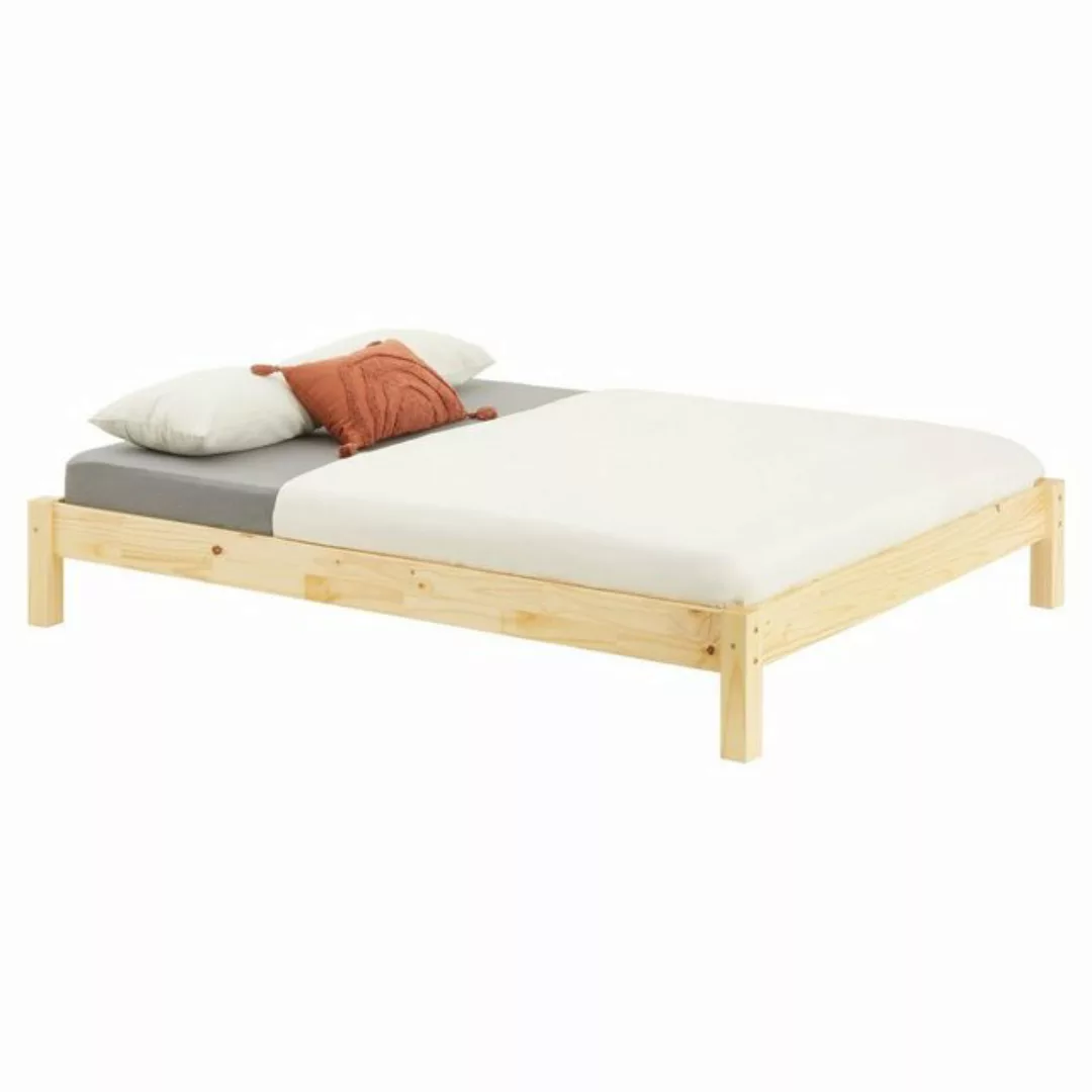 IDIMEX Futonbett TAIFUN, Futonbett Holzbett Bett Doppelbett natur 140 x 190 günstig online kaufen