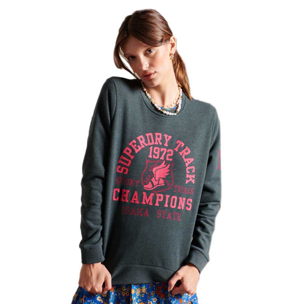 Superdry Track & Field Crew Sweatshirt XL Pine Marl günstig online kaufen