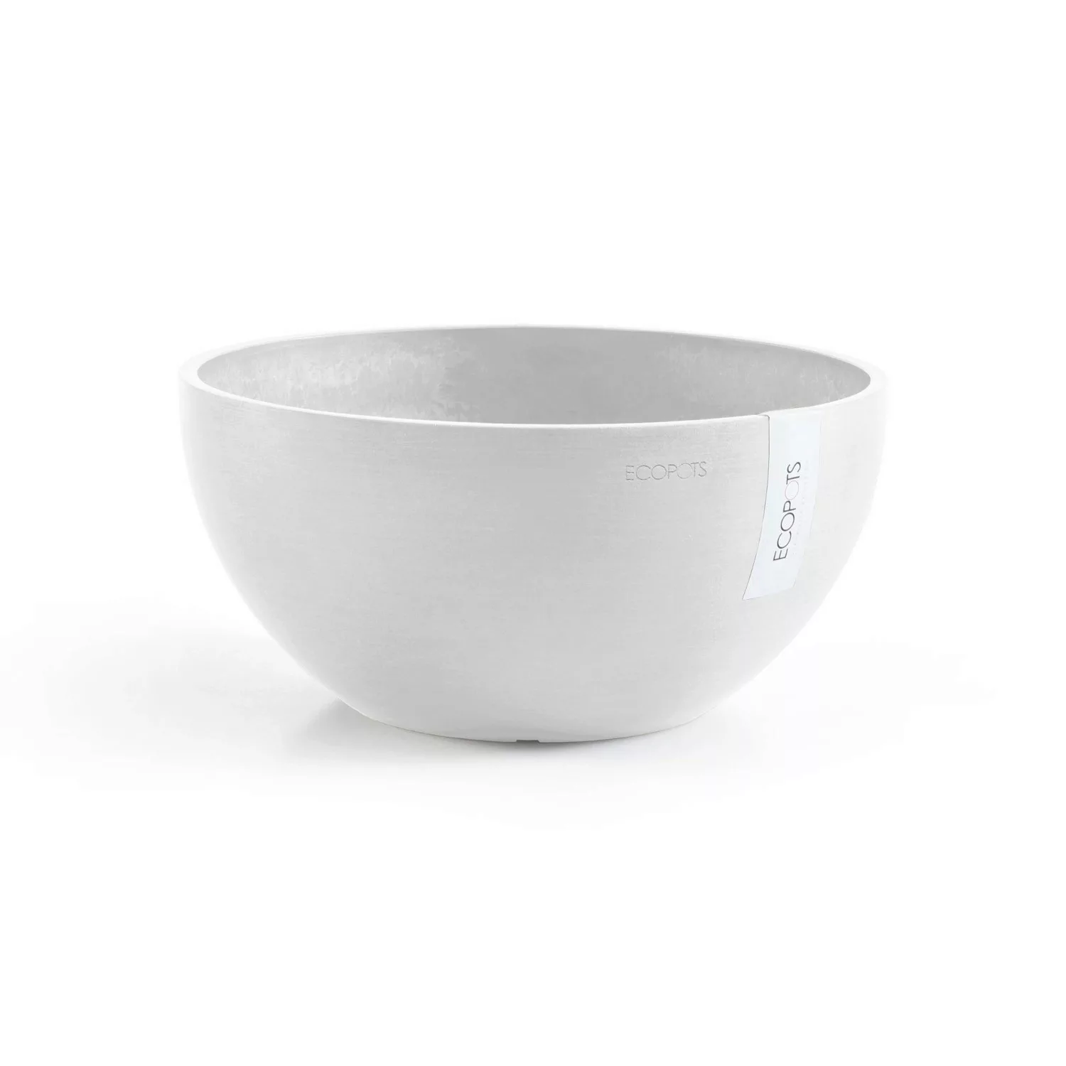 Ecopots Pflanztopf Brussels Weiß 25 cm x 12 cm günstig online kaufen