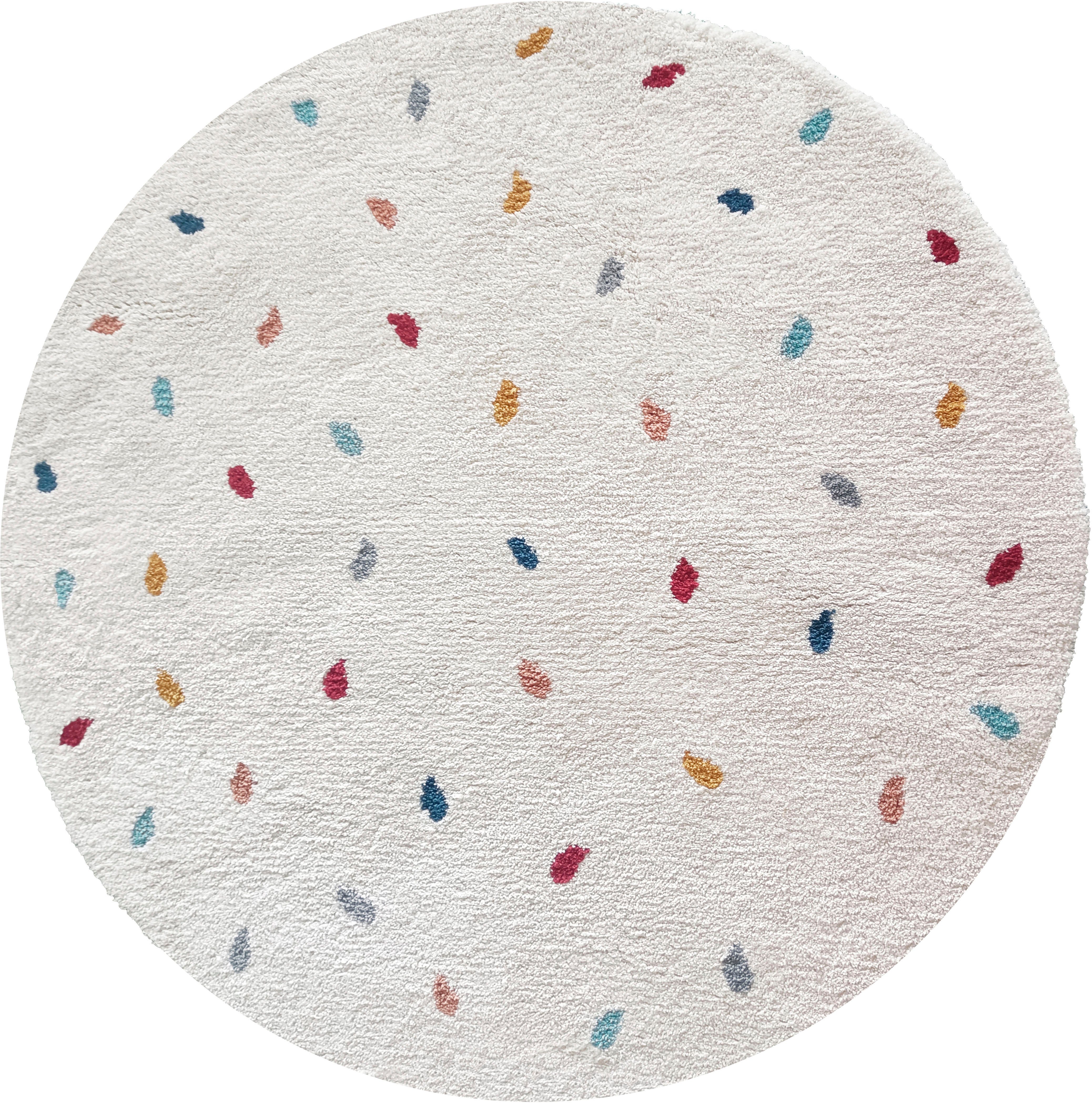 my home Kinderteppich Odan, Hochflor-Teppich, rund, günstig online kaufen