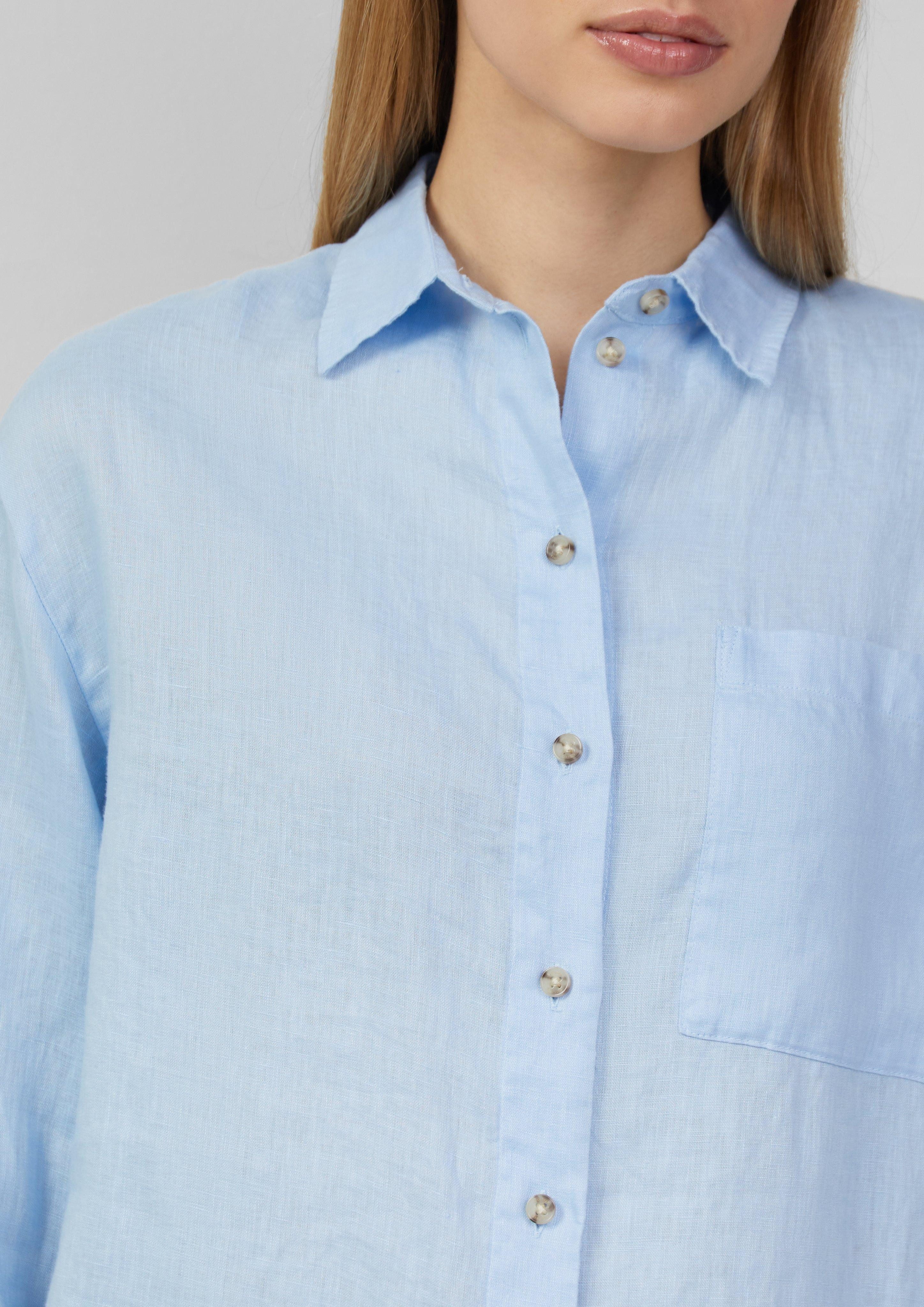 s.Oliver Langarmbluse Oversize Bluse aus reinem günstig online kaufen