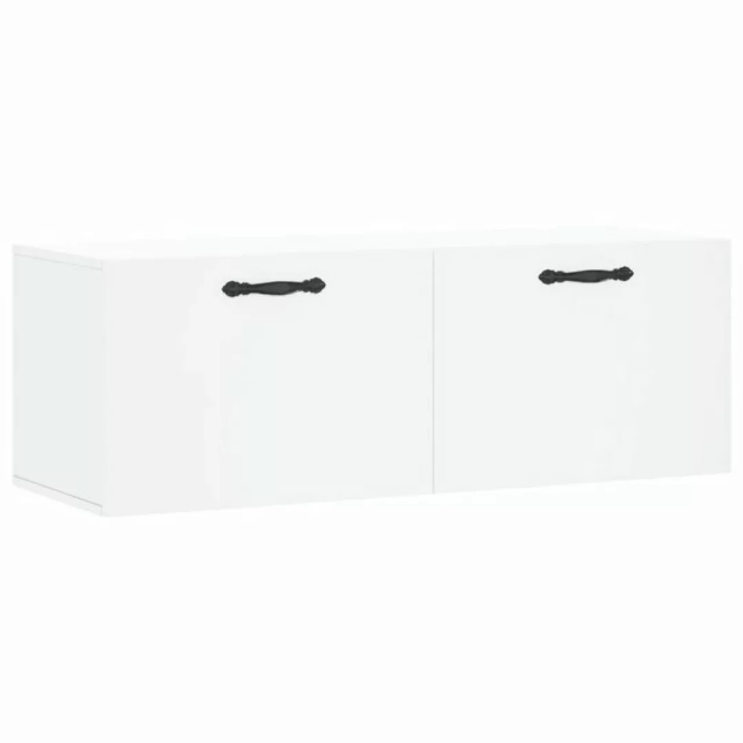 vidaXL Kleiderschrank Wandschrank Weiß 100x36,5x35 cm Holzwerkstoff günstig online kaufen