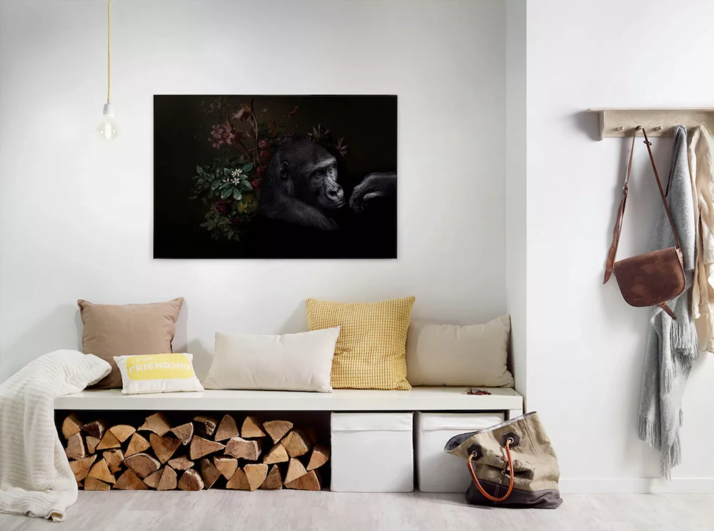 A.S. Création Leinwandbild "wildlife 3", Tiere, (1 St.), Keilrahmen Bild Bl günstig online kaufen