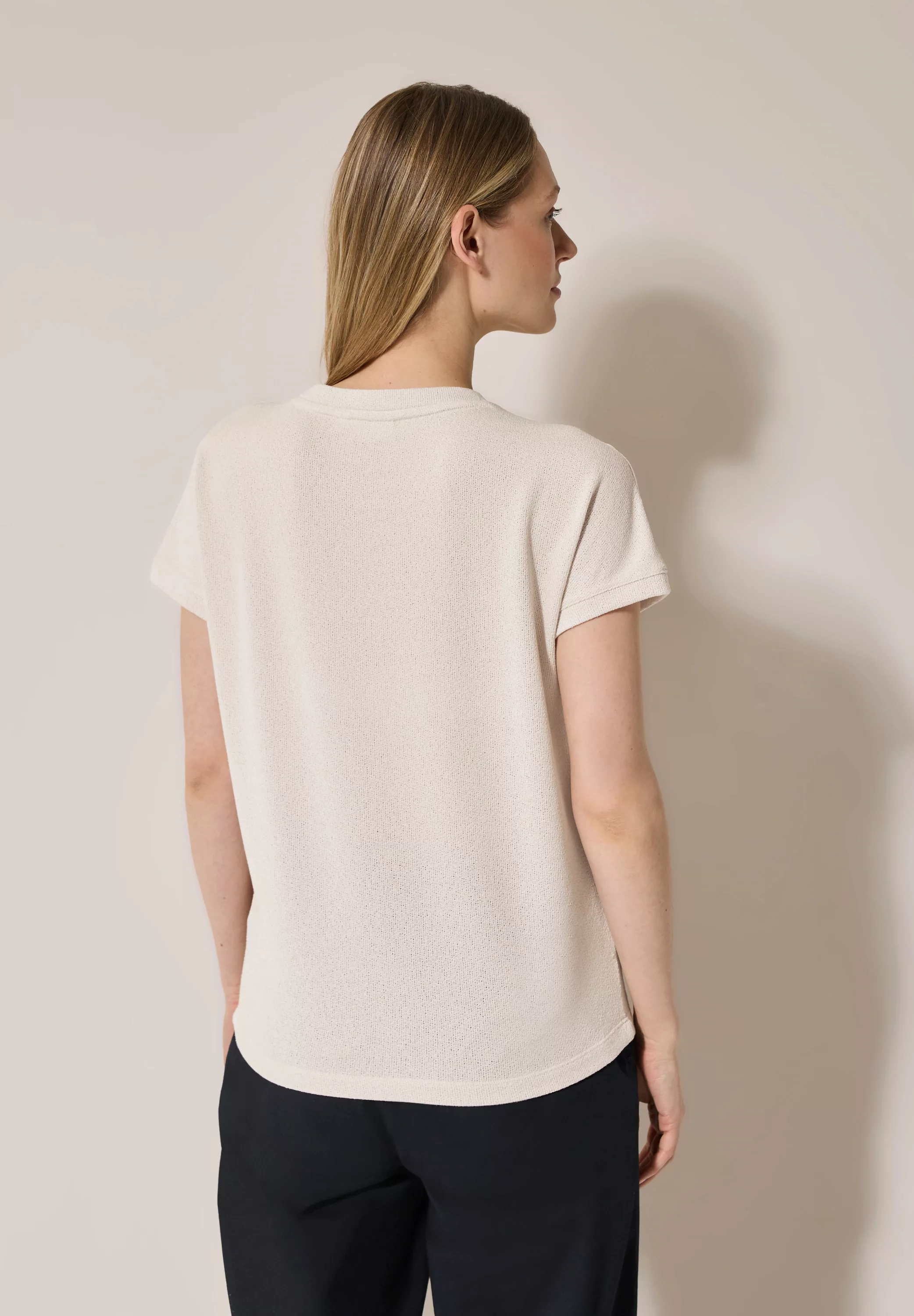 Cecil T-Shirt, aus softem Materialmix günstig online kaufen