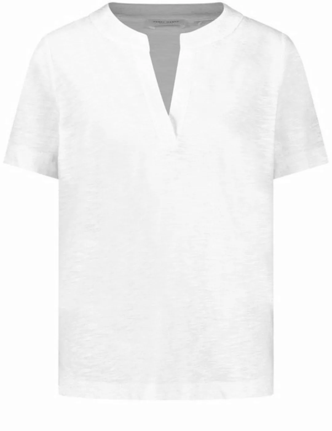 GERRY WEBER Kurzarmshirt Kurzarmshirt mit Tunika-Ausschnitt günstig online kaufen