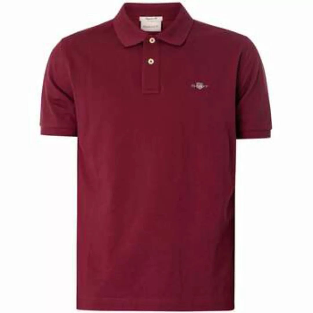 Gant  Poloshirt Piqué-Poloshirt Mit Schild günstig online kaufen