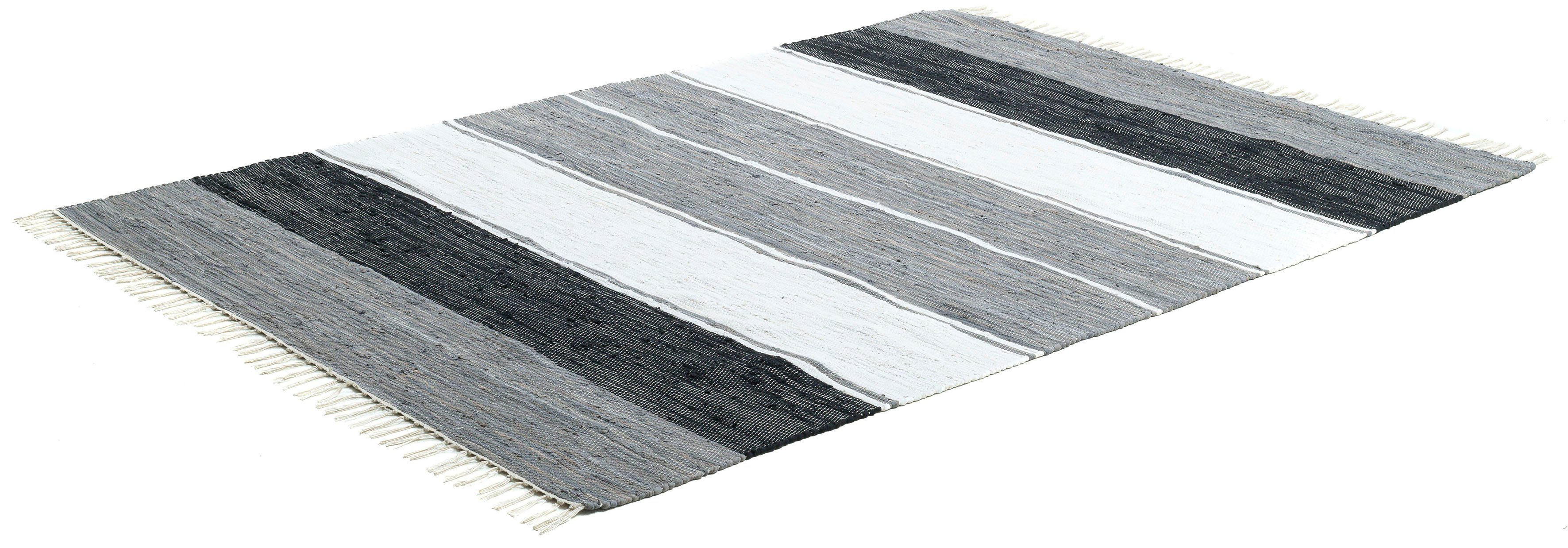 THEKO Teppich »Happy Cotton Fleckerl, handgewebt«, rechteckig, 5 mm Höhe, F günstig online kaufen