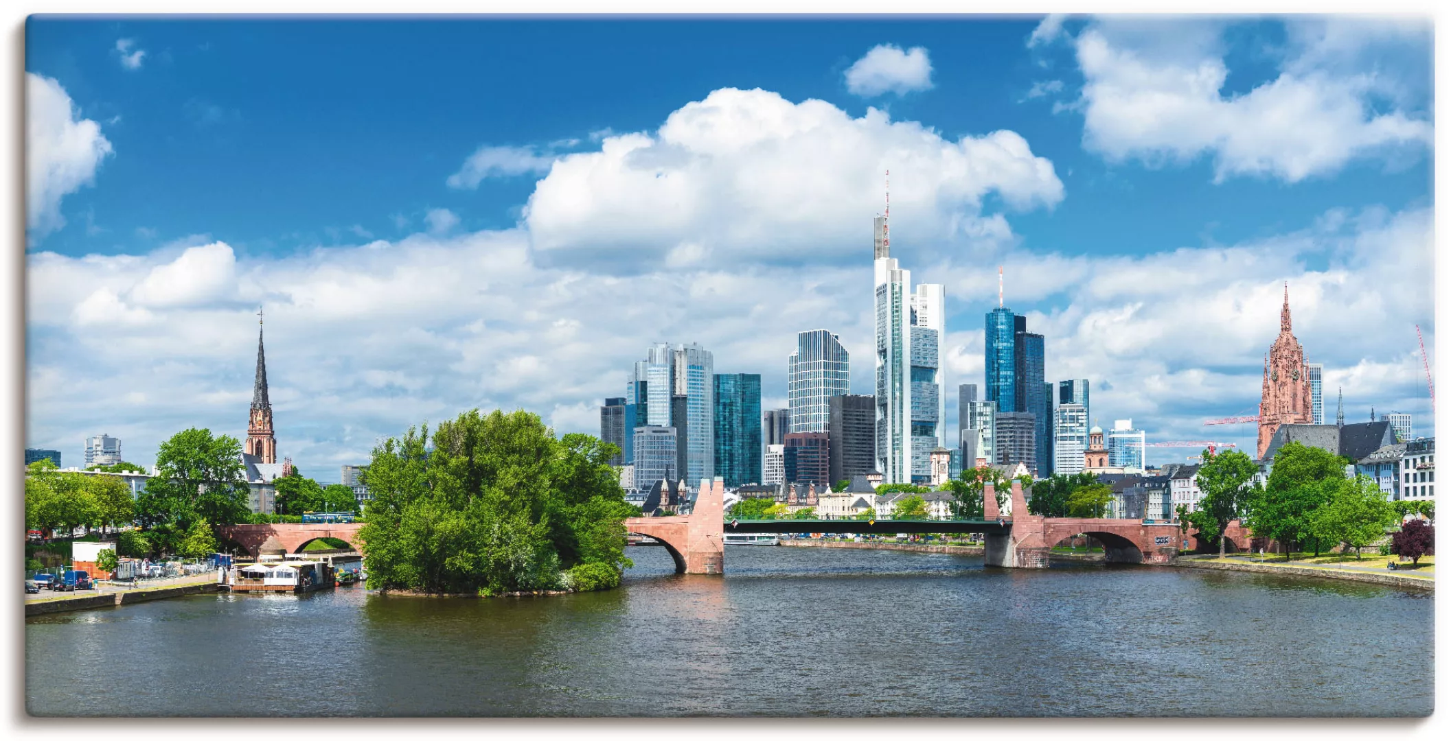 Artland Wandbild »Frankfurt am Main«, Deutschland, (1 St.), als Alubild, Ou günstig online kaufen