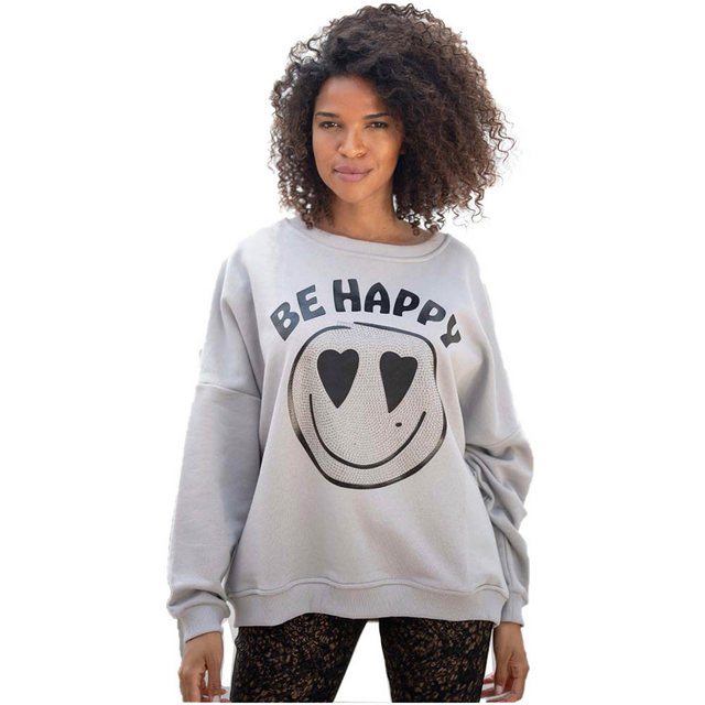 Miss Goodlife Sweater Miss Goodlife MG9366 Sweatshirt Be Happy, Heartface S günstig online kaufen