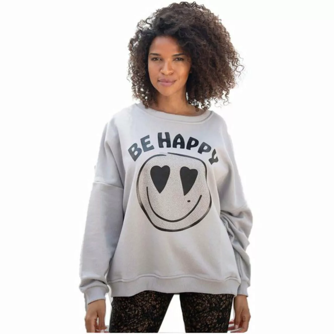 Miss Goodlife Sweater Miss Goodlife MG9366 Sweatshirt Be Happy, Heartface S günstig online kaufen