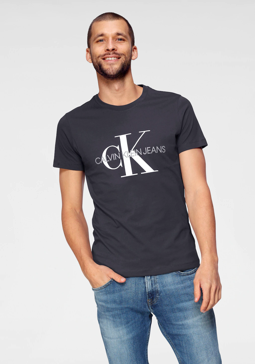 Calvin Klein Jeans T-Shirt ICONIC MONOGRAM SLIM TEE günstig online kaufen