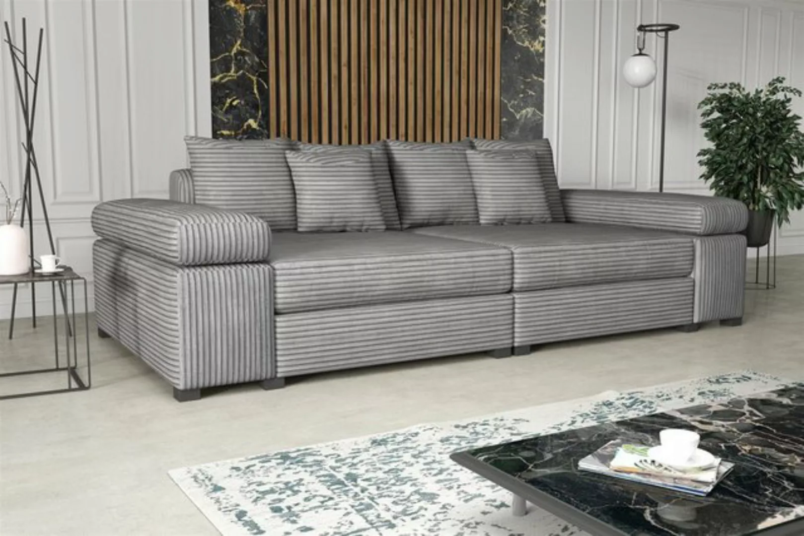 Fun Möbel Big-Sofa Couchgarnitur Megasofa Riesensofa AREZZO in Stoff, mit o günstig online kaufen