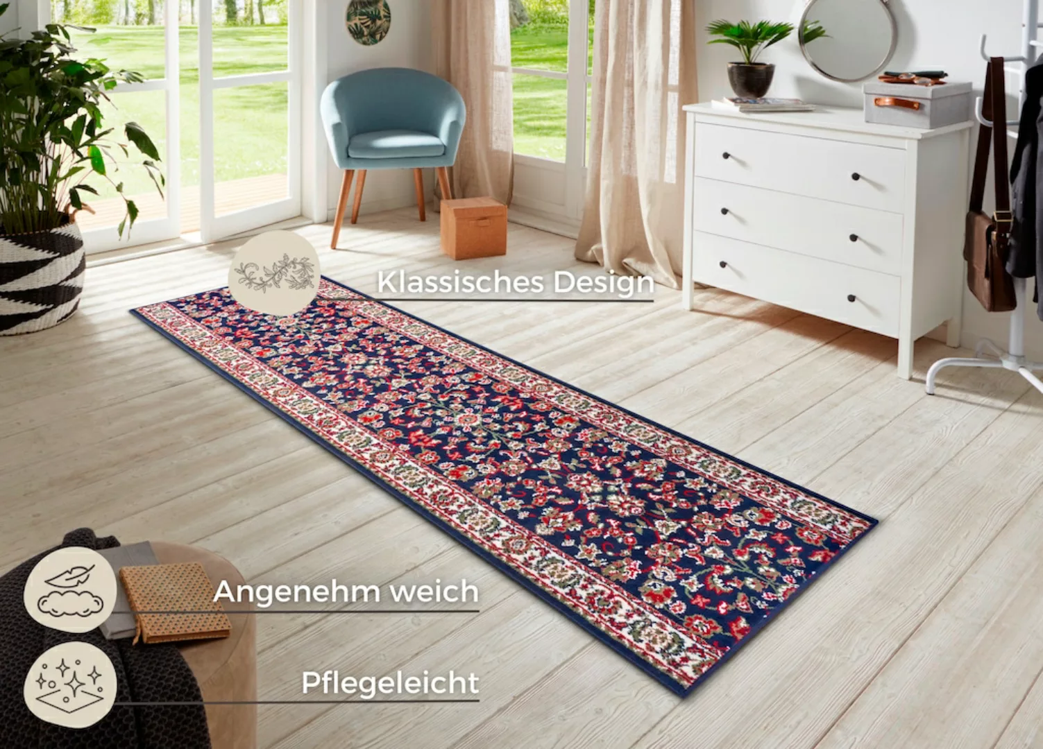 HANSE Home Läufer »Vintage«, rechteckig, Teppichläufer, Kurzflor, Teppich, günstig online kaufen