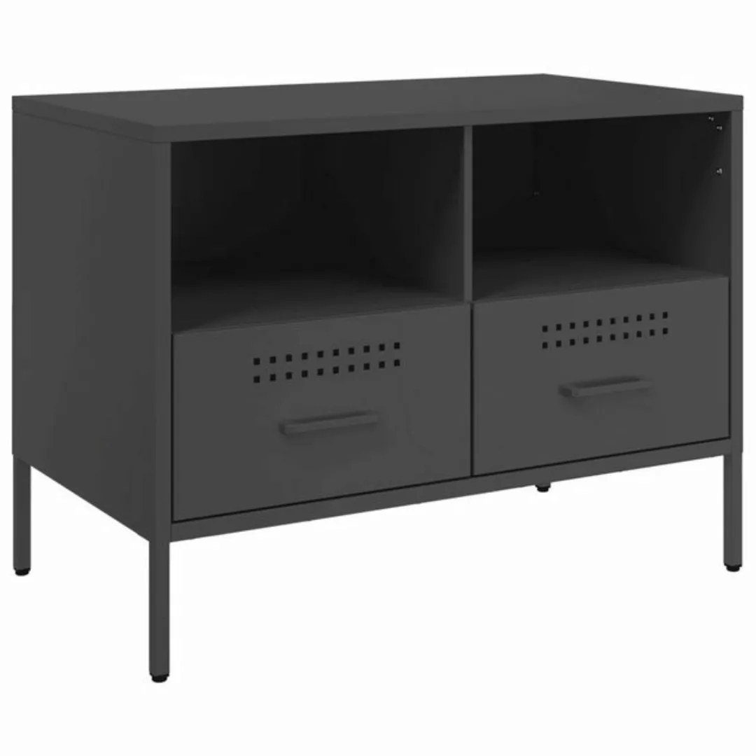 vidaXL TV-Schrank TV-Schrank Schwarz 68x39x50,5 cm Kaltgewalzter Stahl (1-S günstig online kaufen