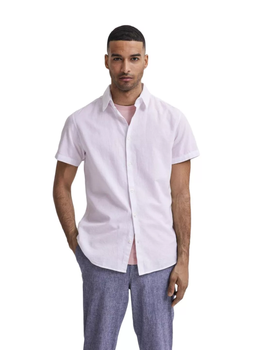 Selected Homme Herren Freizeithemd SLHREGSUN SHIRT SS CLASSIC - Regular Fit günstig online kaufen