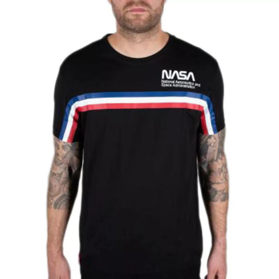 Alpha Industries Nasa Iss Kurzärmeliges T-shirt S Black günstig online kaufen