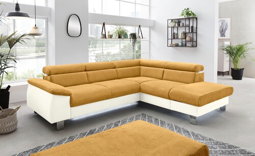 COTTA Polstergarnitur »Komaris L-Form«, (Set), Set bestehend aus: Ecksofa m günstig online kaufen
