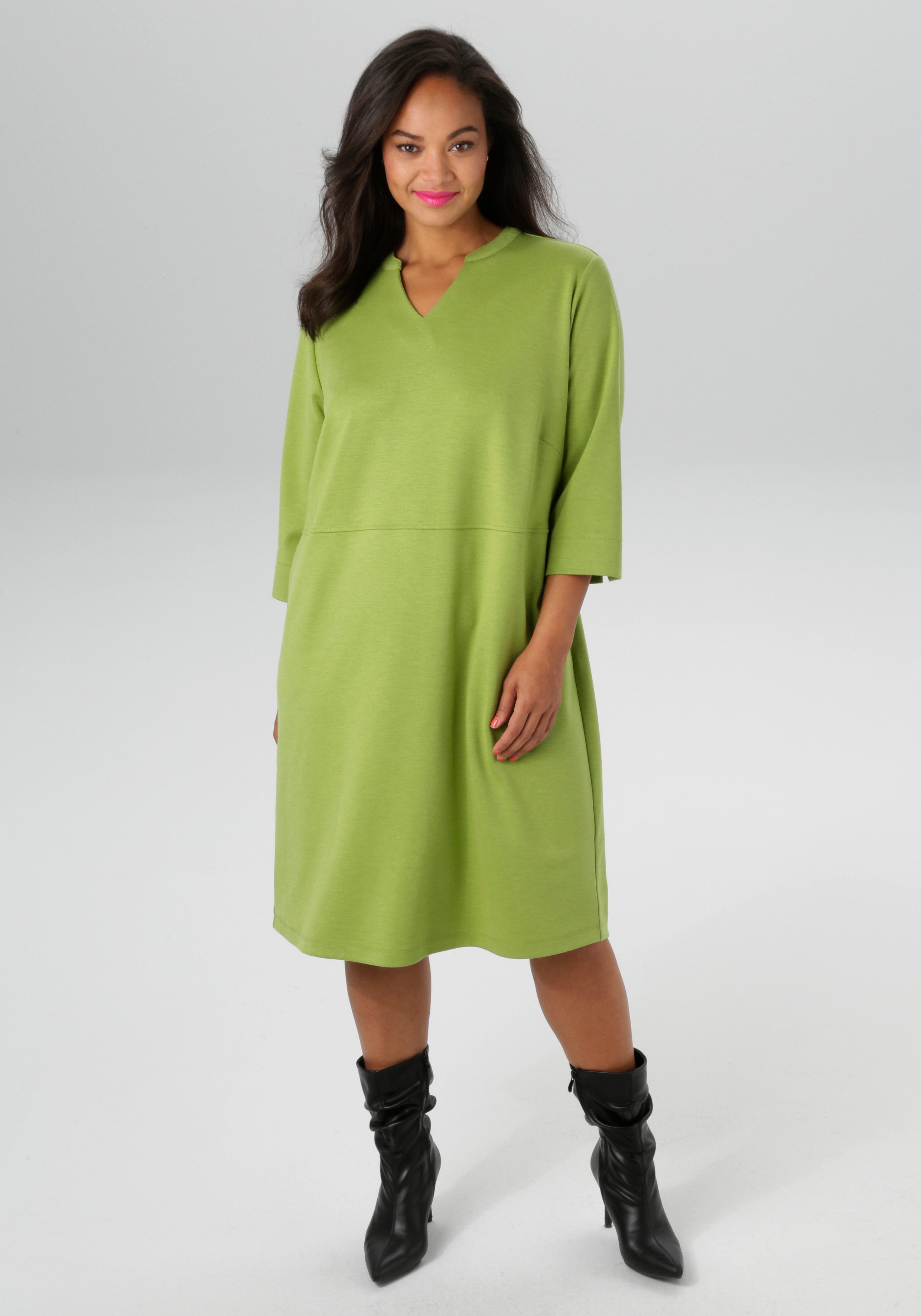 Aniston PLUS Jerseykleid mit praktische Eingrifftaschen günstig online kaufen