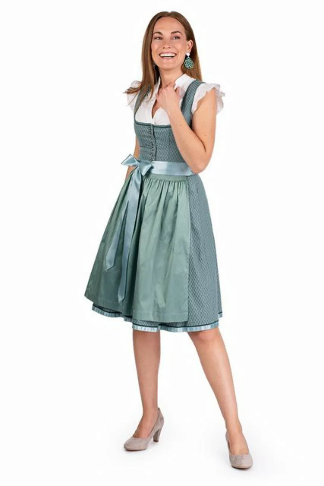 MarJo Dirndl Midi Dirndl 2tlg. - ESLARN - petrol günstig online kaufen