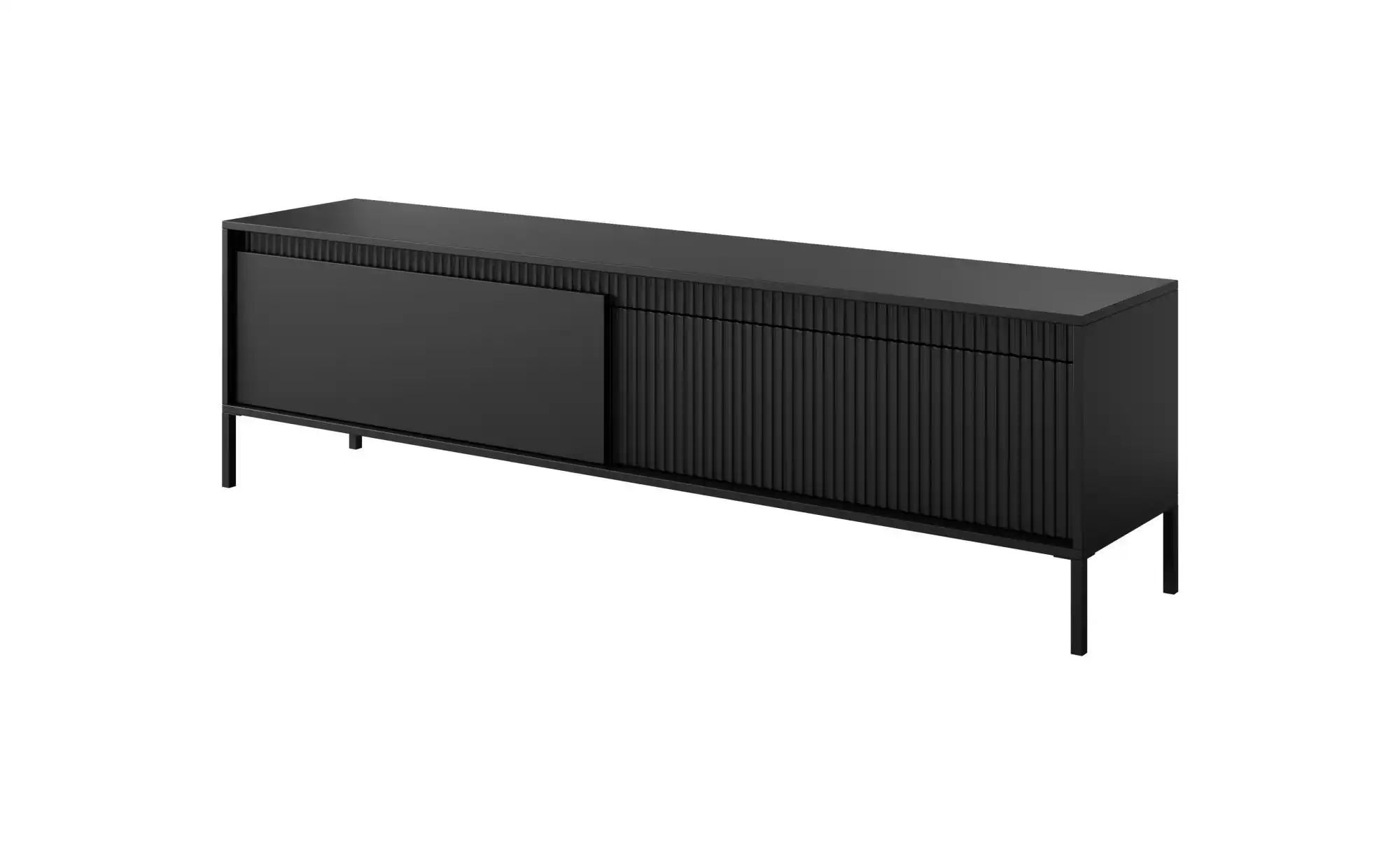 Lowboard   ¦ schwarz ¦ Maße (cm): B: 188 H: 53 Kommoden & Sideboards > Lowb günstig online kaufen