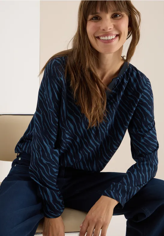 Bluse mit Zebra Print günstig online kaufen