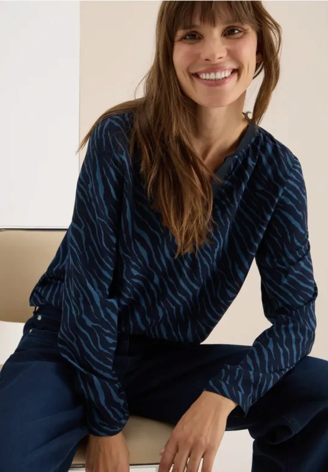 Bluse mit Zebra Print günstig online kaufen