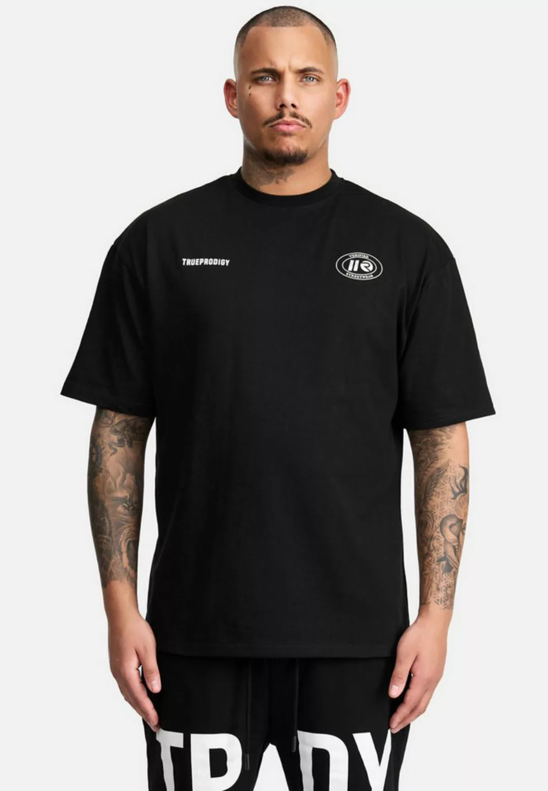 trueprodigy Oversize-Shirt Channing Logoprint Rundhals dicker Stoff günstig online kaufen