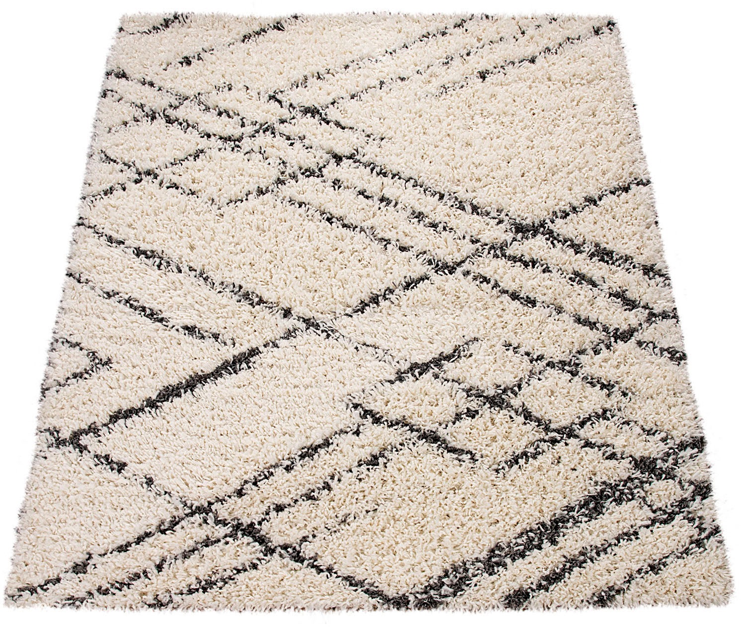 Paco Home Hochflor-Teppich »Kalmar 452«, rechteckig, 44 mm Höhe, Shaggy, Sc günstig online kaufen