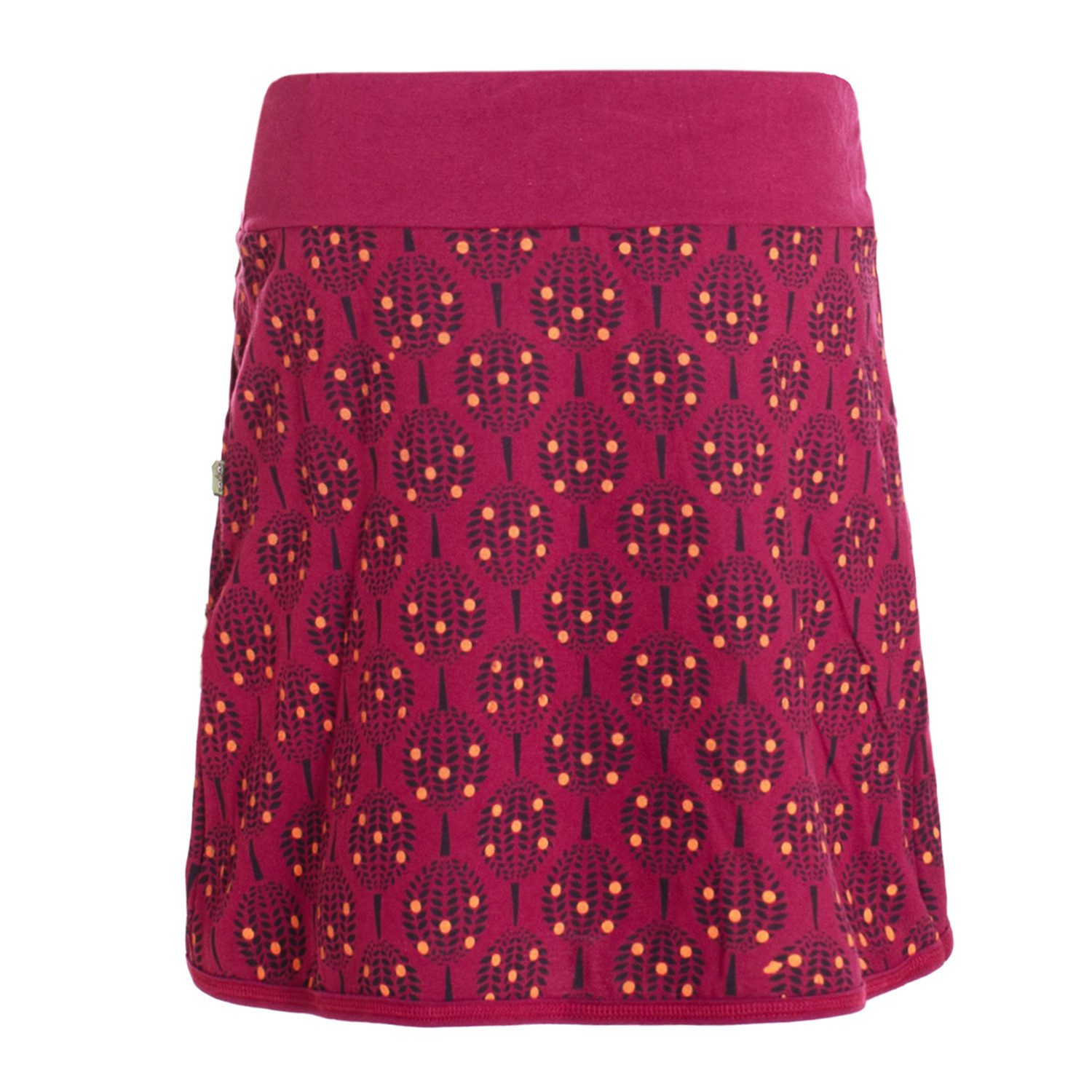Vishes Minirock Damen Mini-Rock Baumwolle Blumen-Muster günstig online kaufen